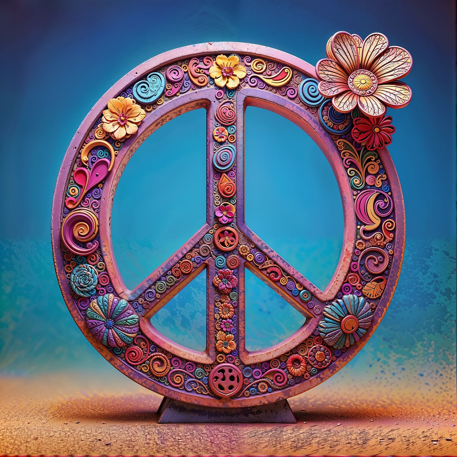 Psychedelic Peace Sign