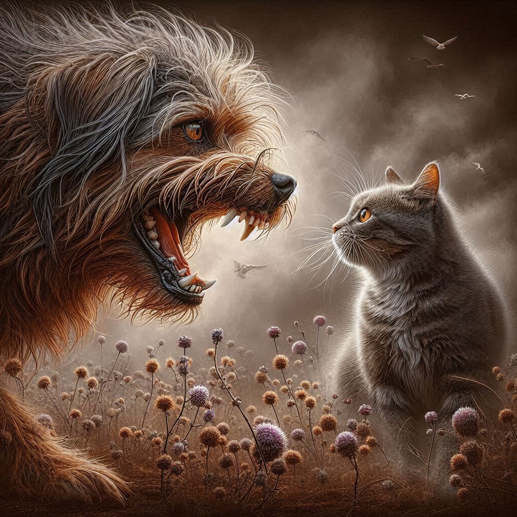 Ohhh, No. This dog is annoying... You Again? 😸😸🐶🐶