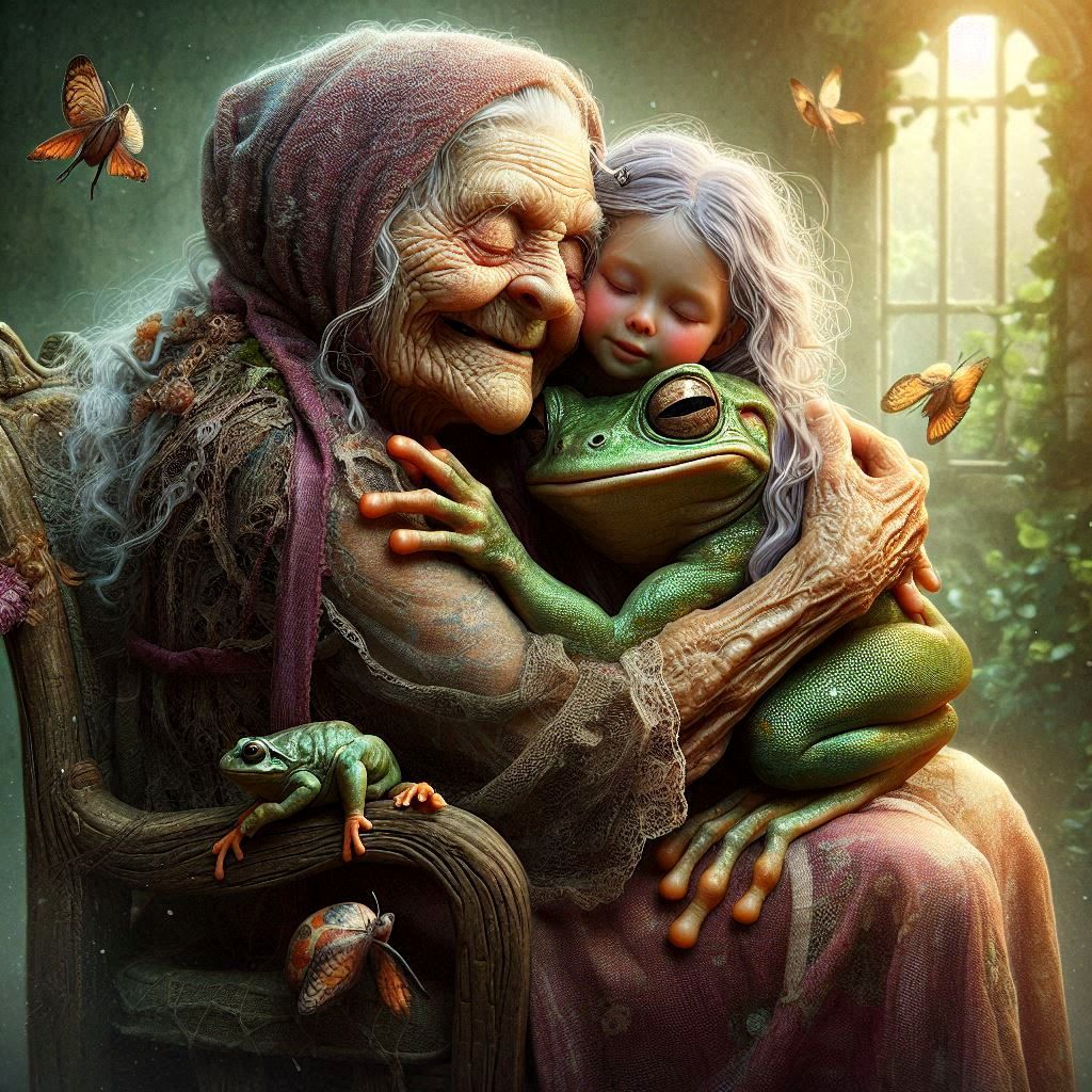 Room for everyone on Grandma's lap