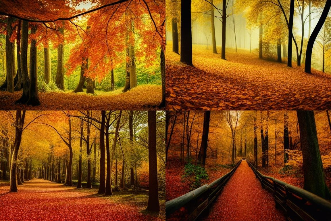 Autumn forest - AI Generated Artwork - NightCafe Creator