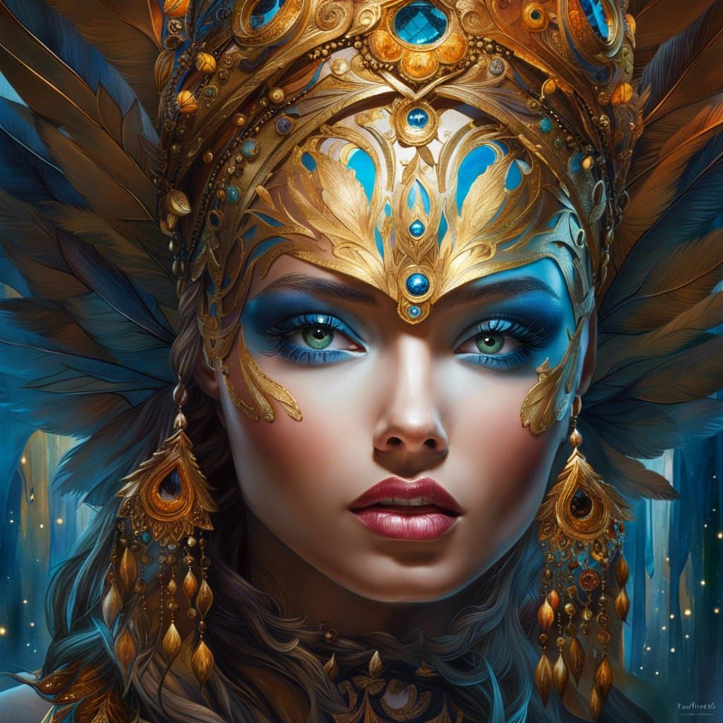 Goddess of the treasury - AI Generated Artwork - NightCafe Creator