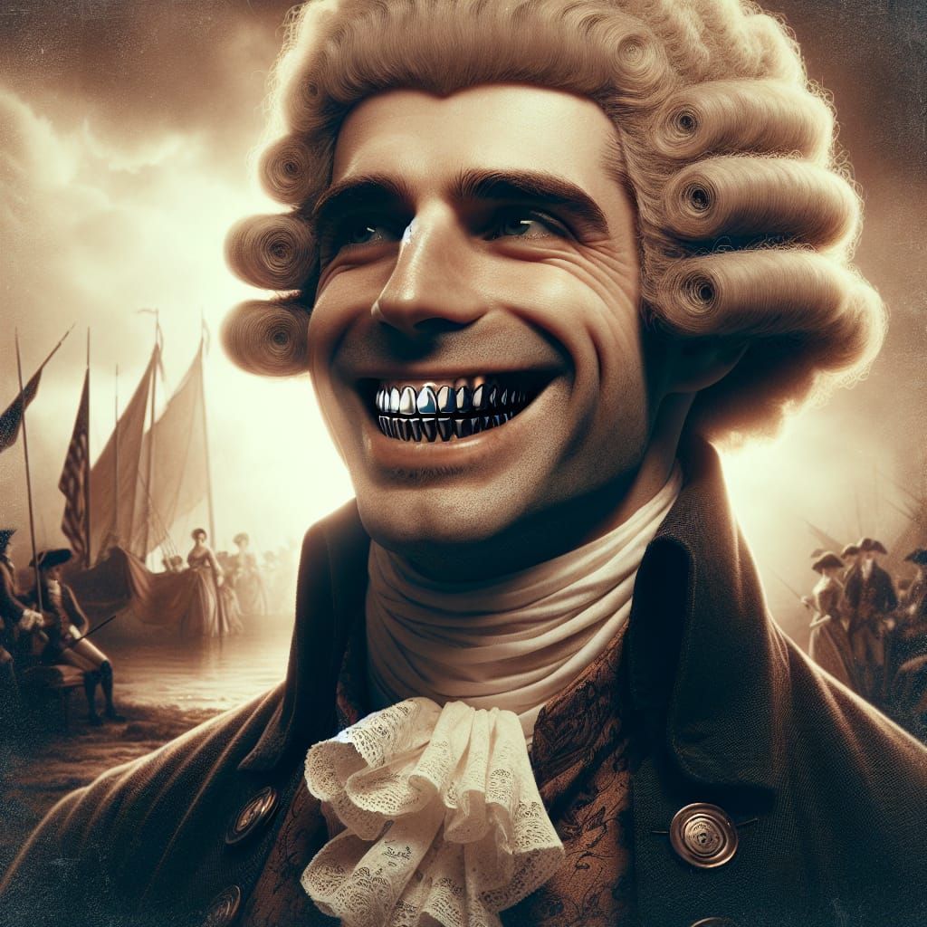 Unsettling George Washington - AI Generated Artwork - NightCafe Creator