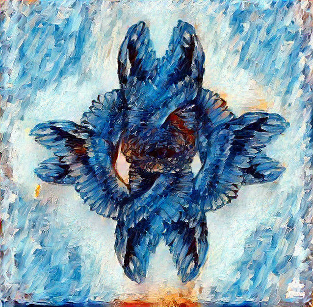 Biblically accurate angel, oil panting