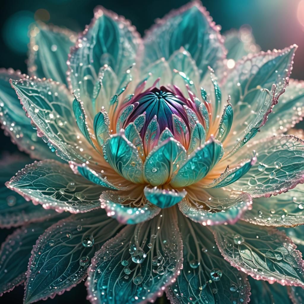 enchanting crystal lotus  by @lollipea
