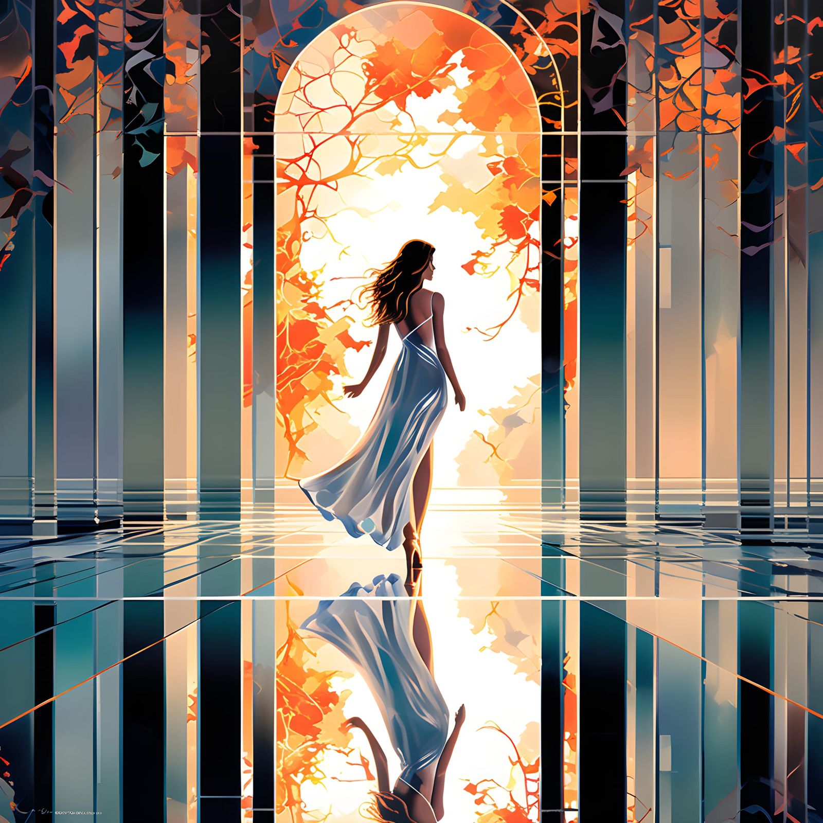 The reflection is a mesmerizing and enchanting portrayal of beauty and ...