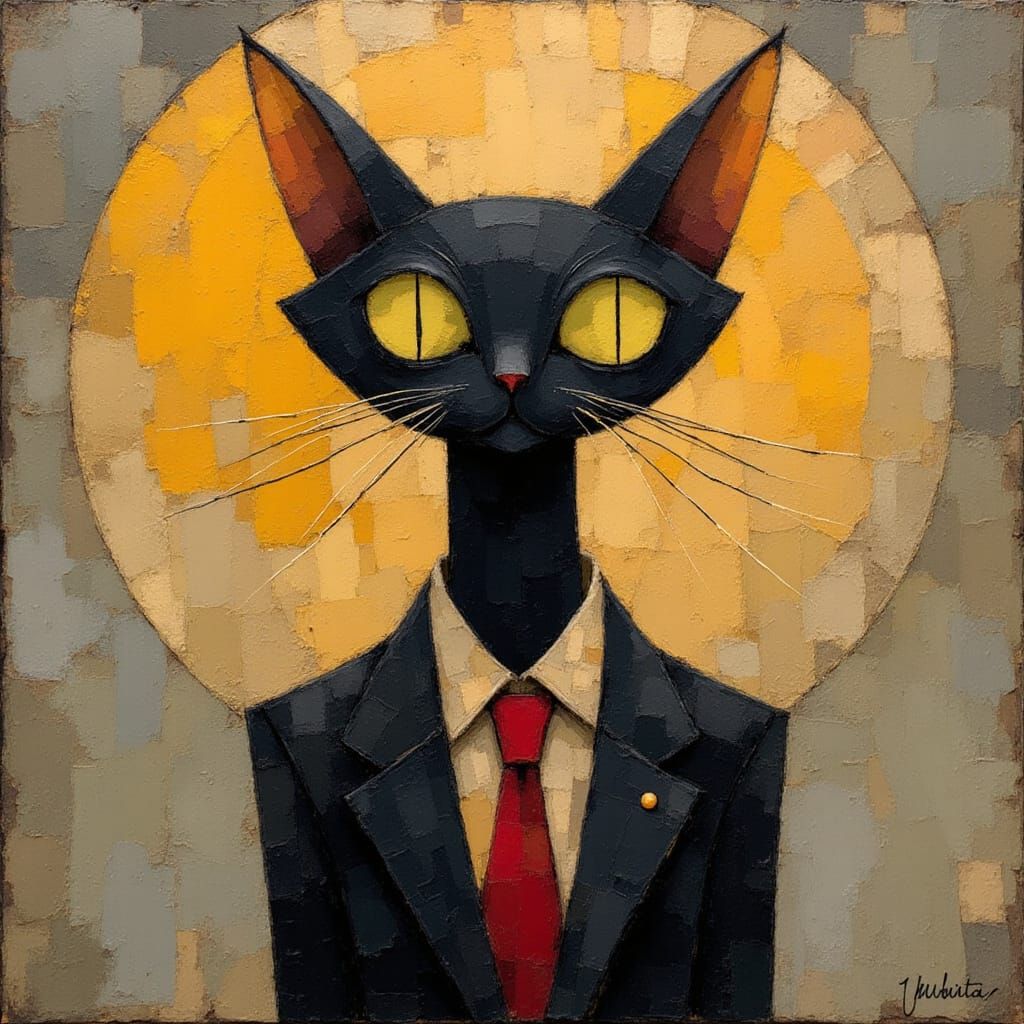 Goth Siamese cat, Tim Burton <lora:Geo Dada:1.0>