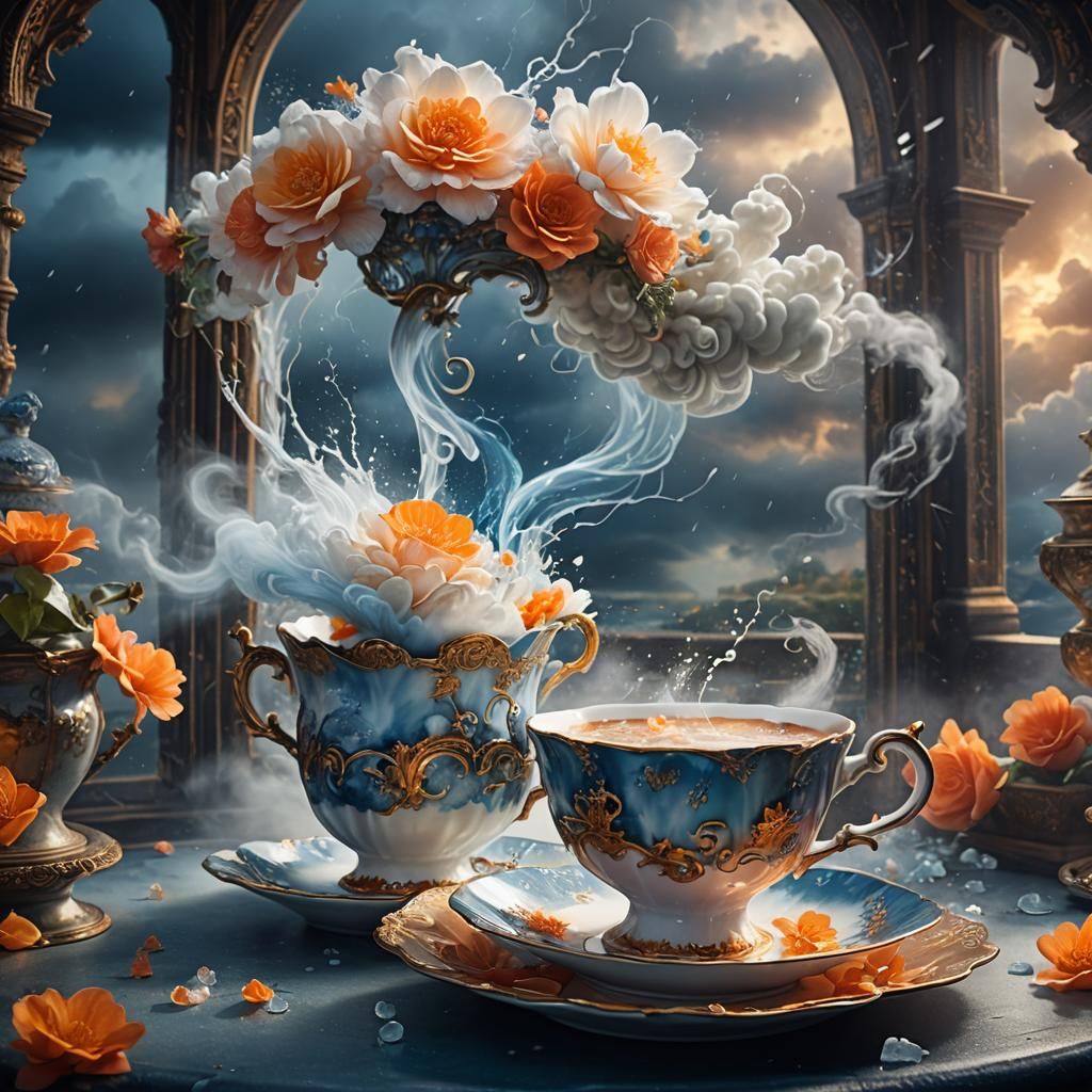 Storm in Teacup: Fantasy Digital Matte Painting