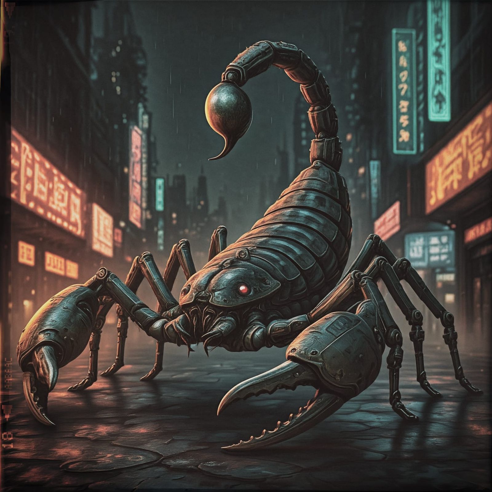 Biomechanical scorpion