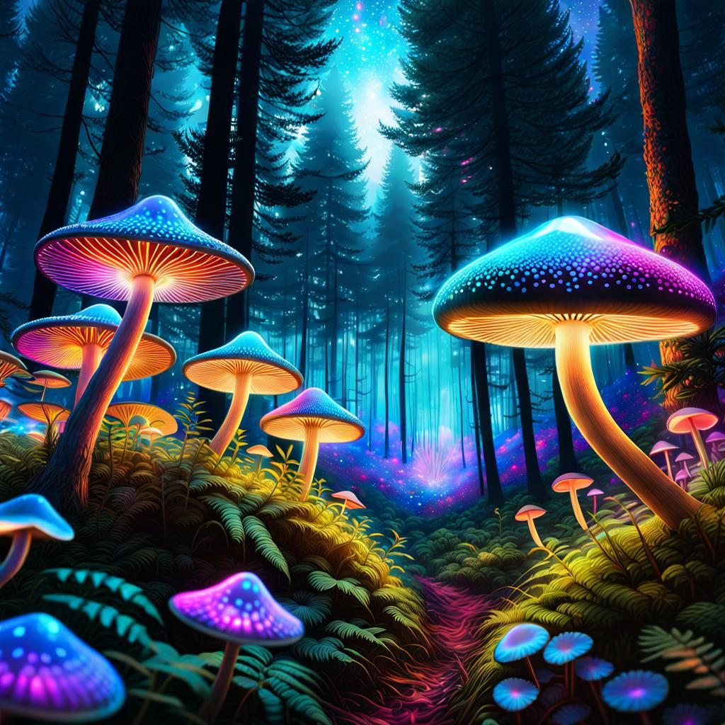 Shrooms - AI Generated Artwork - NightCafe Creator