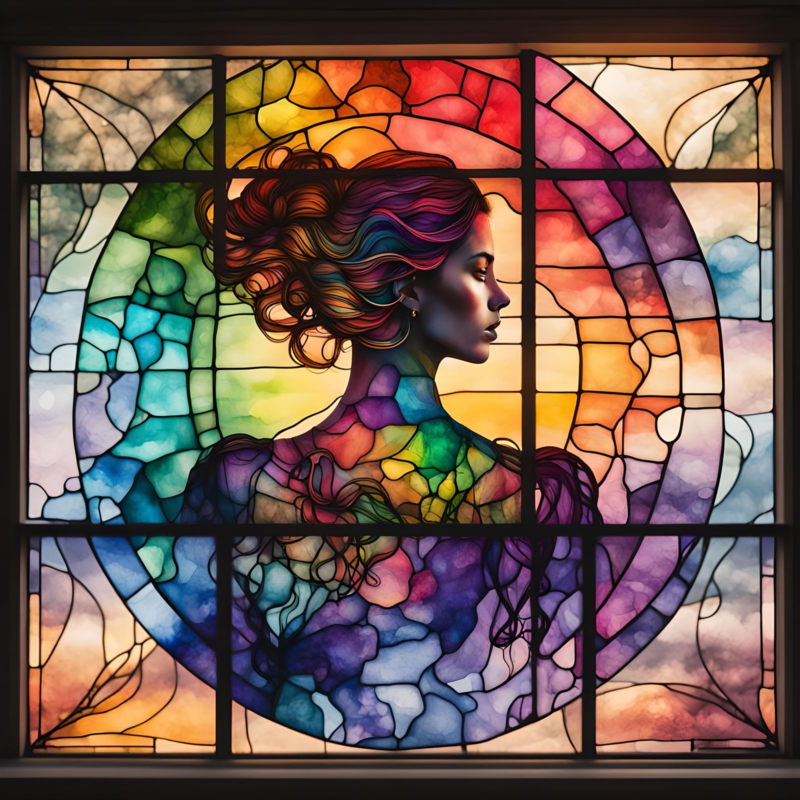 Rainbow  by @Feathercastle