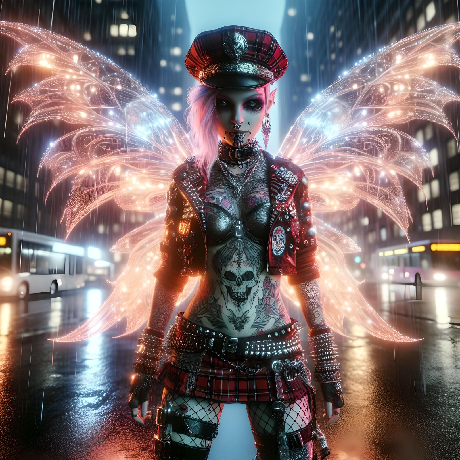 Punk Plaid Pixie Police