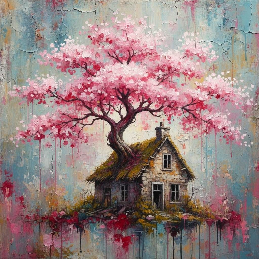 pink tree house