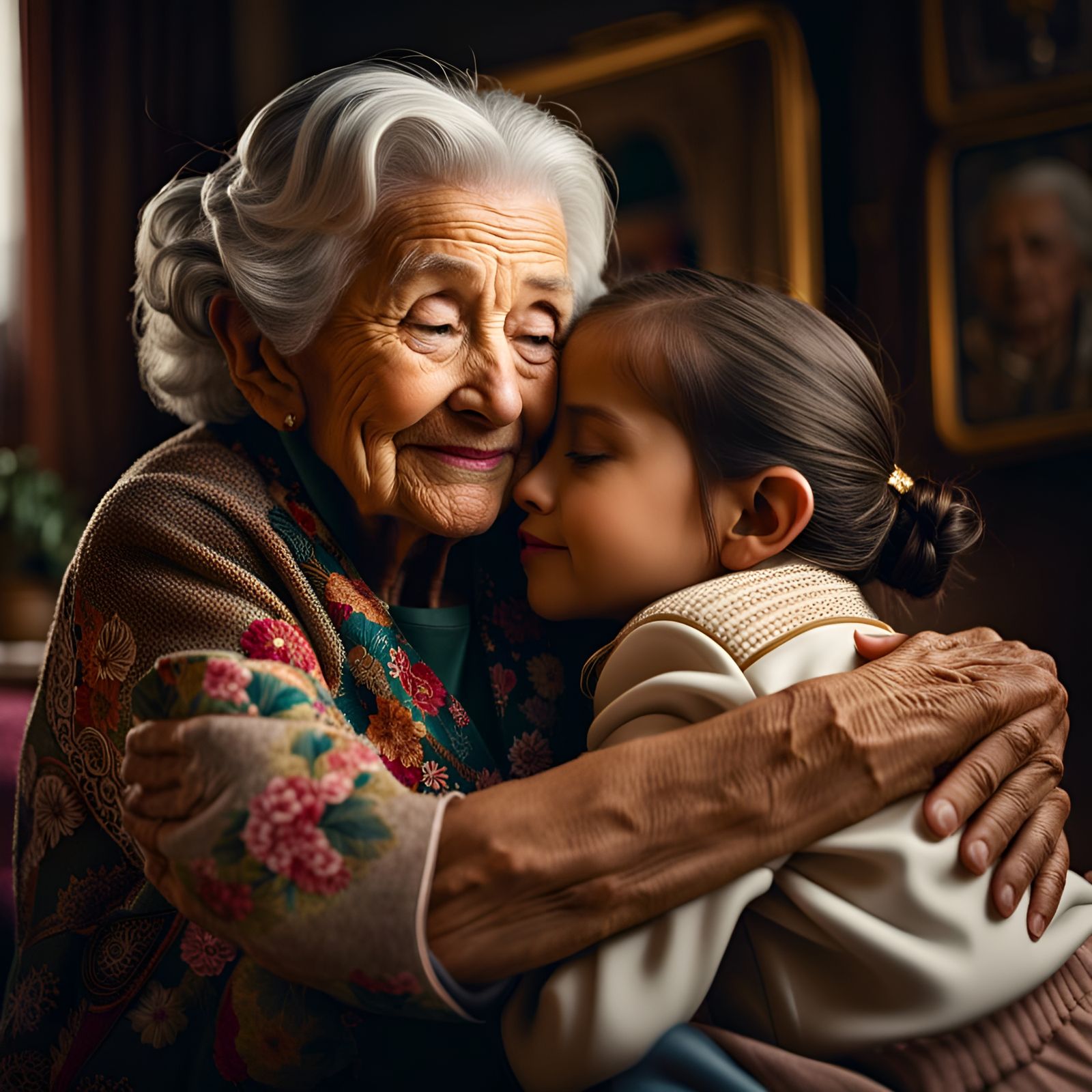 Grandma and Child - AI Generated Artwork - NightCafe Creator