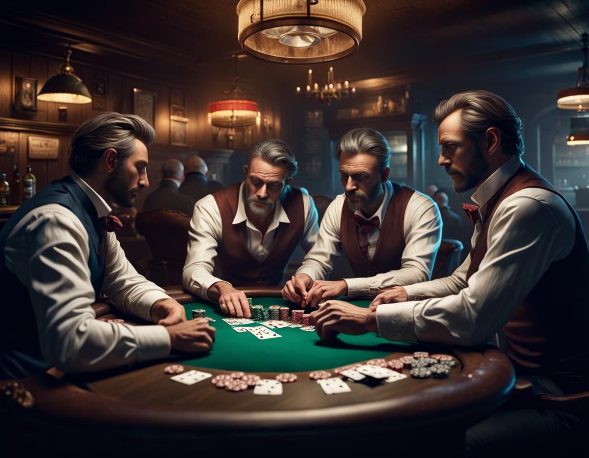 Playing Poker - AI Generated Artwork - NightCafe Creator