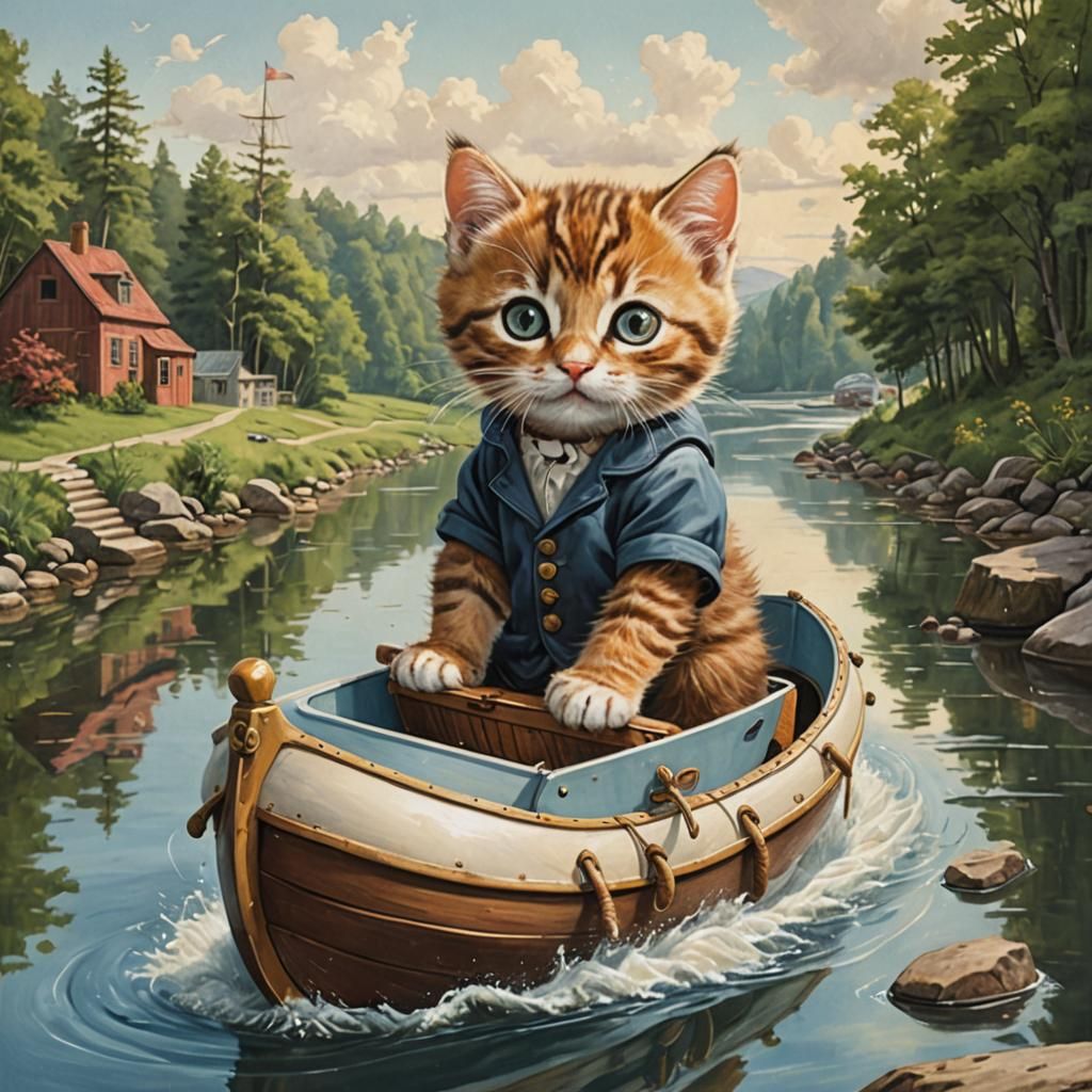 Cat Sailing No. 3