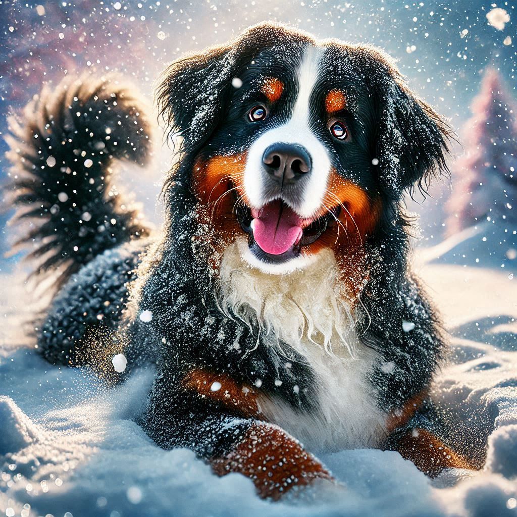 bernese mountain dog.