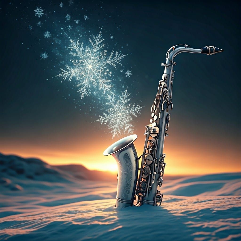 סקסופון בשלג