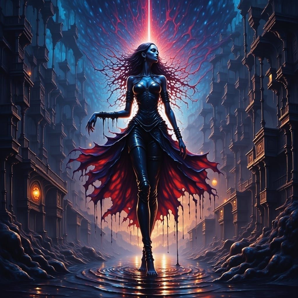 art inspired by the music video night tapes drifting on youtube detailed matte painting, deep color, fantastical, intricate detail, splash s...