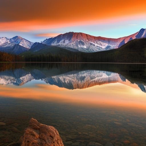 Sunrise over the mountains