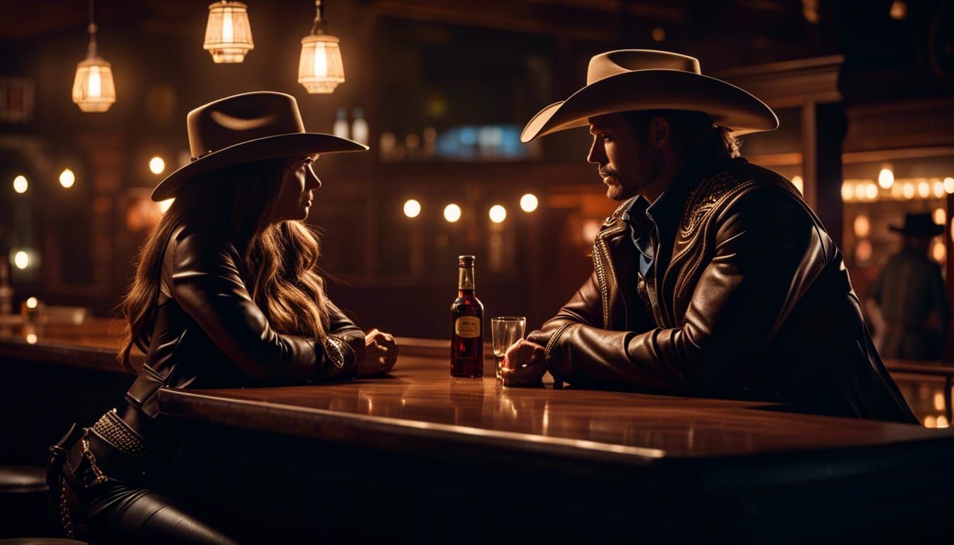 Cowboy and Cowgirl Taking a break from a Quest  by @ThugCTC