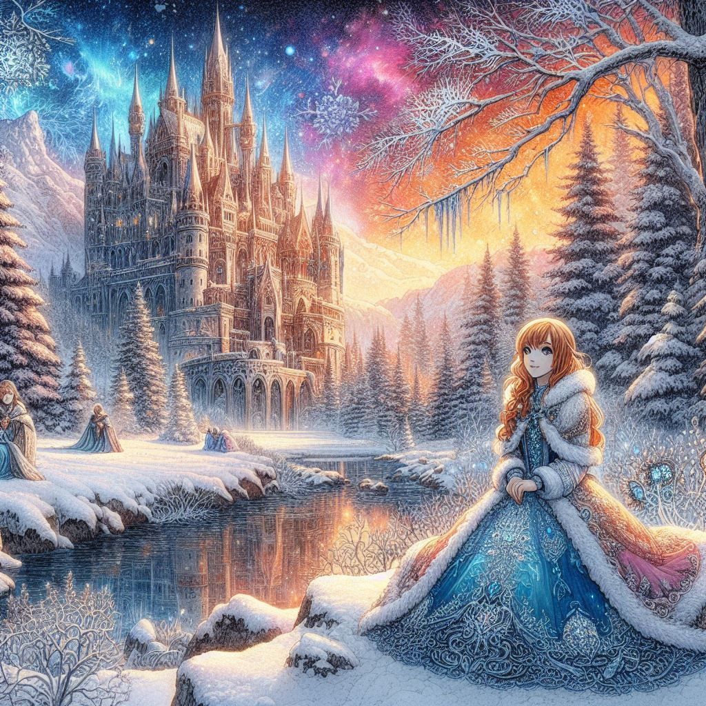 Anna and Elisa in a Frozen Forest