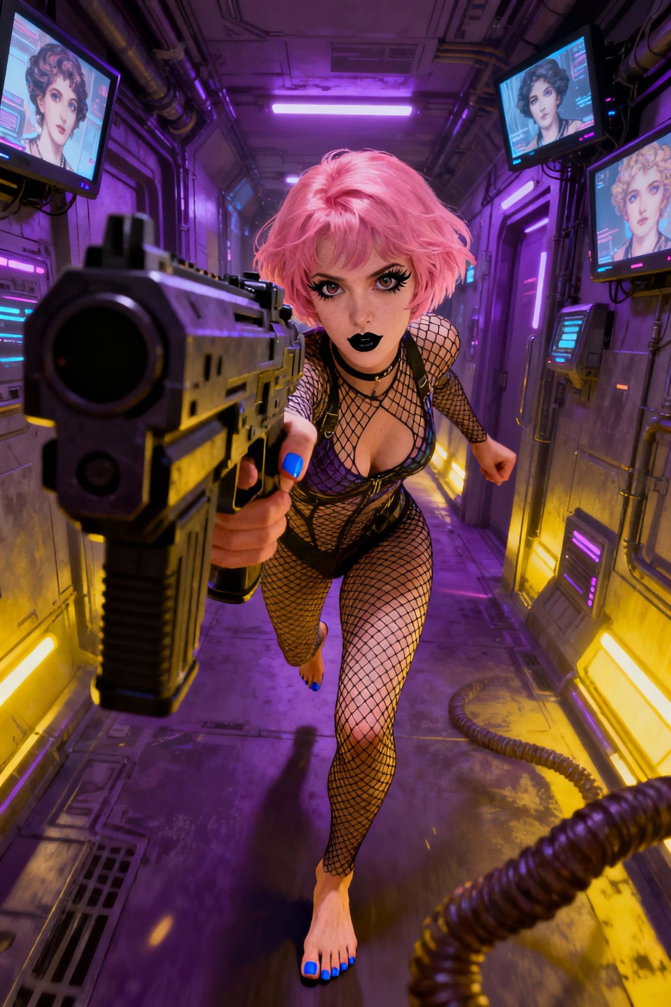 A celestial queen, adorned with a crown forged from nebulae and stardust, her regal robes woven from the fabric of the night sky. She sits o... - Start Image 2