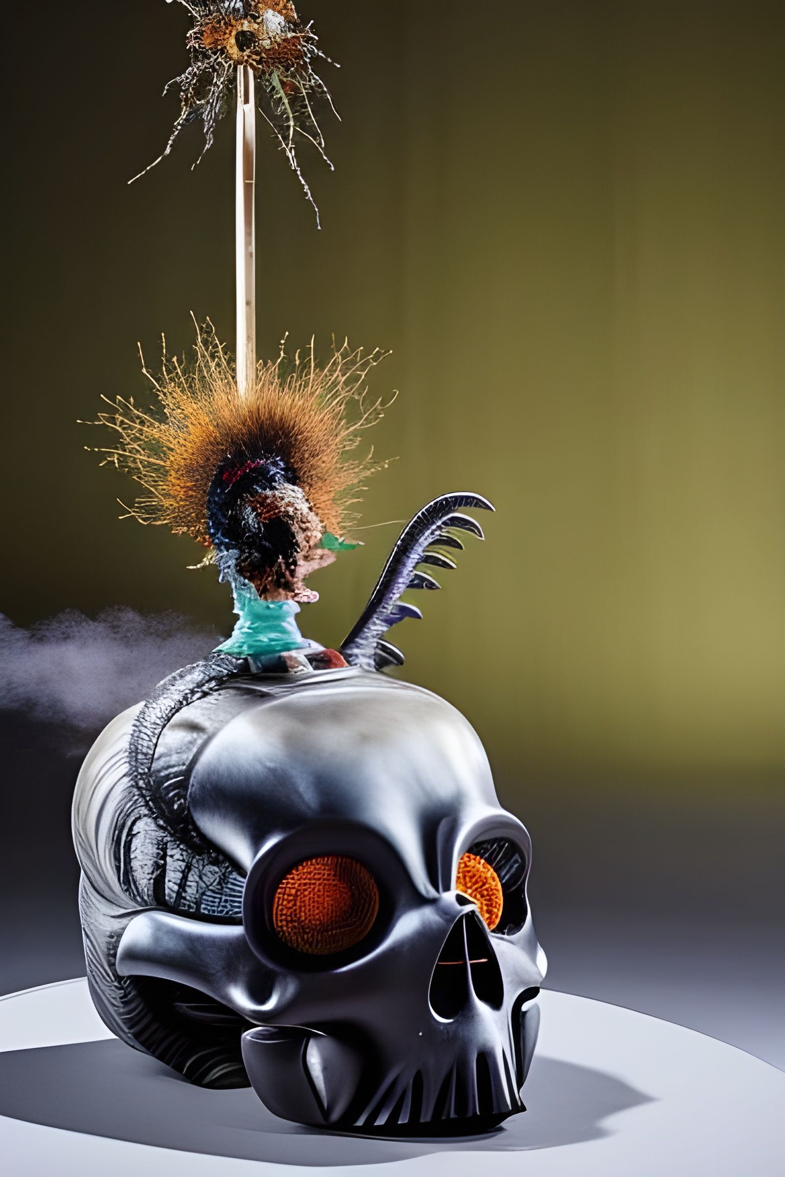 Esoteric Stop Motion Film Still in Hyperreal Style