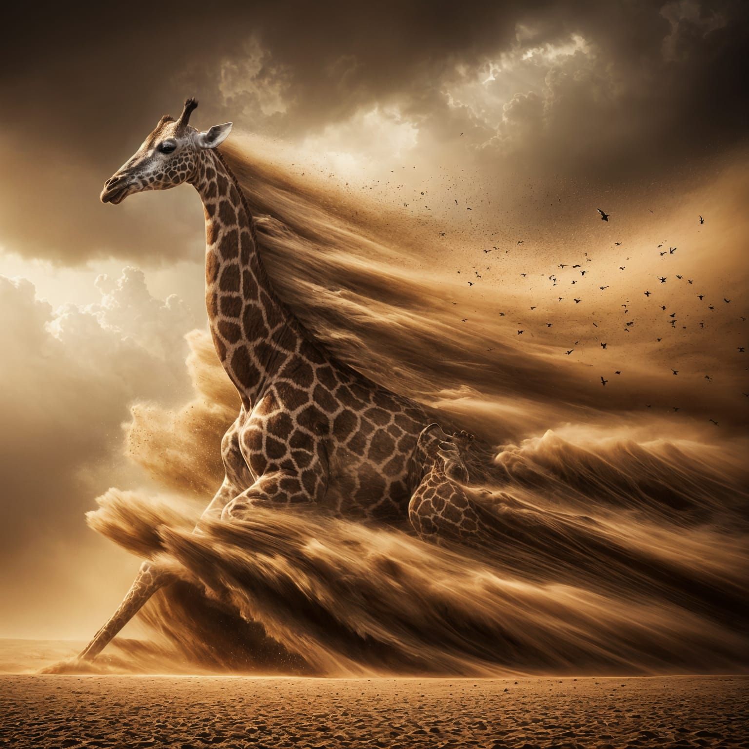 The melting in the storm