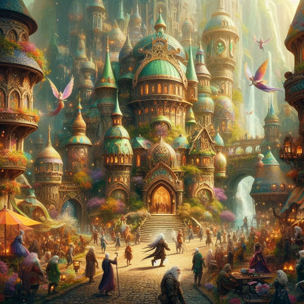 Spring Festival in a Fantasy City