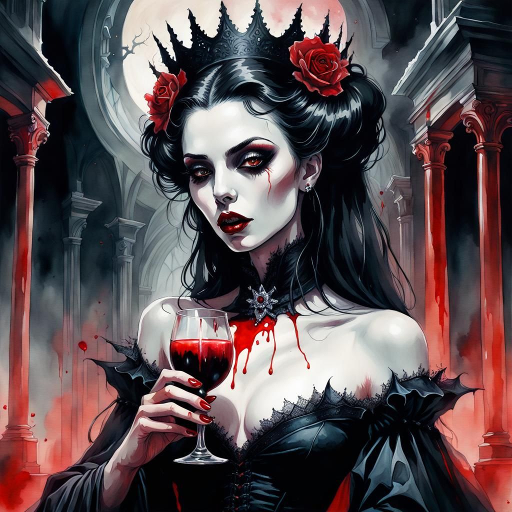 Vampire queen - AI Generated Artwork - NightCafe Creator