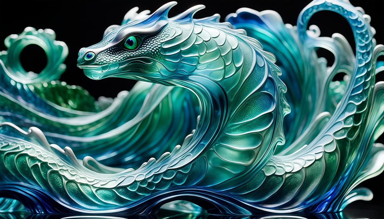 Azure Glass Sea Serpent (8 Likes)  by @undefined