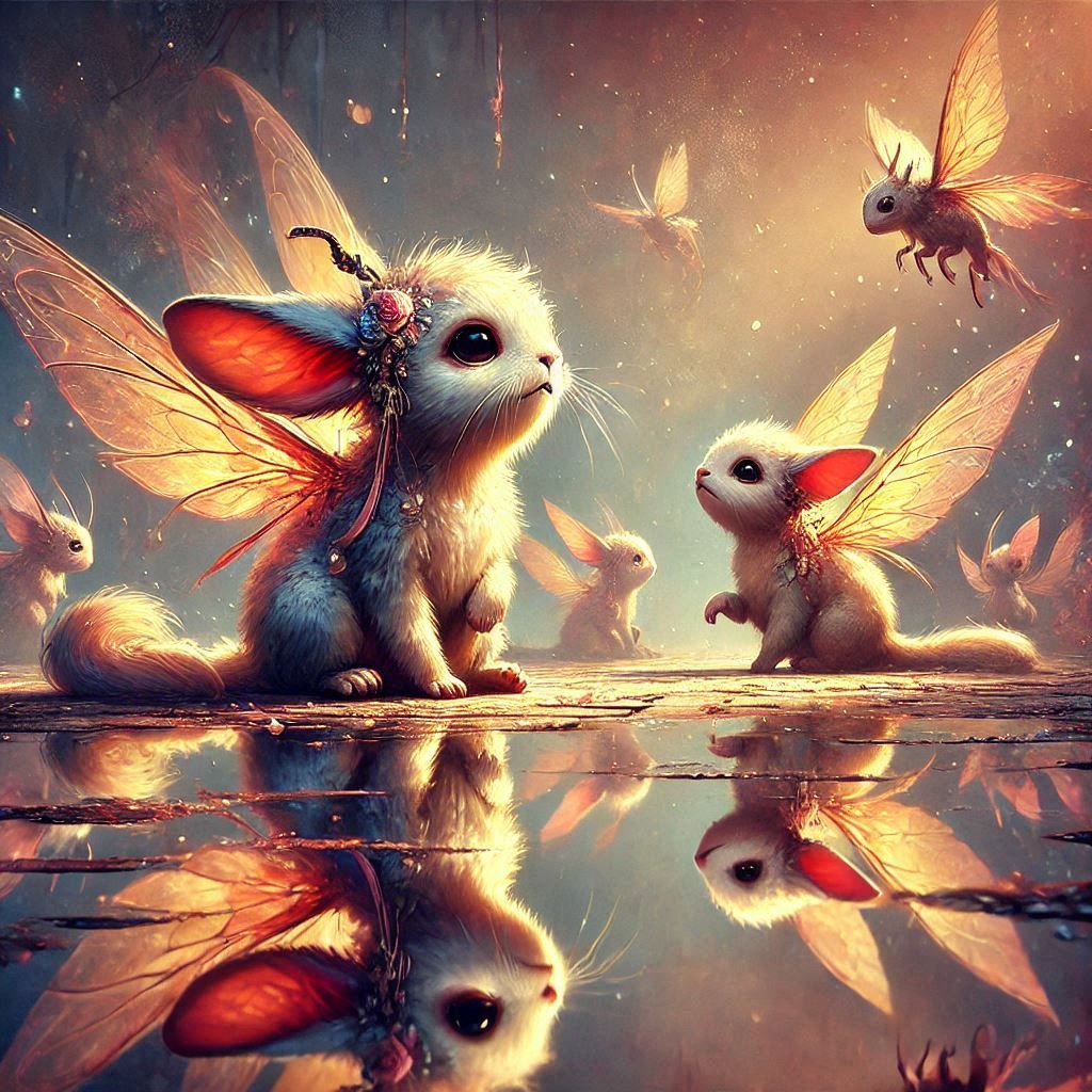 adorable fairy-tale fantasy creature portrait..