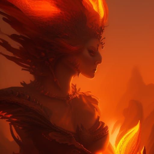 Evil spirit of fire