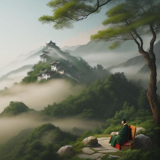 Confucius in Chinese Landscape Painting