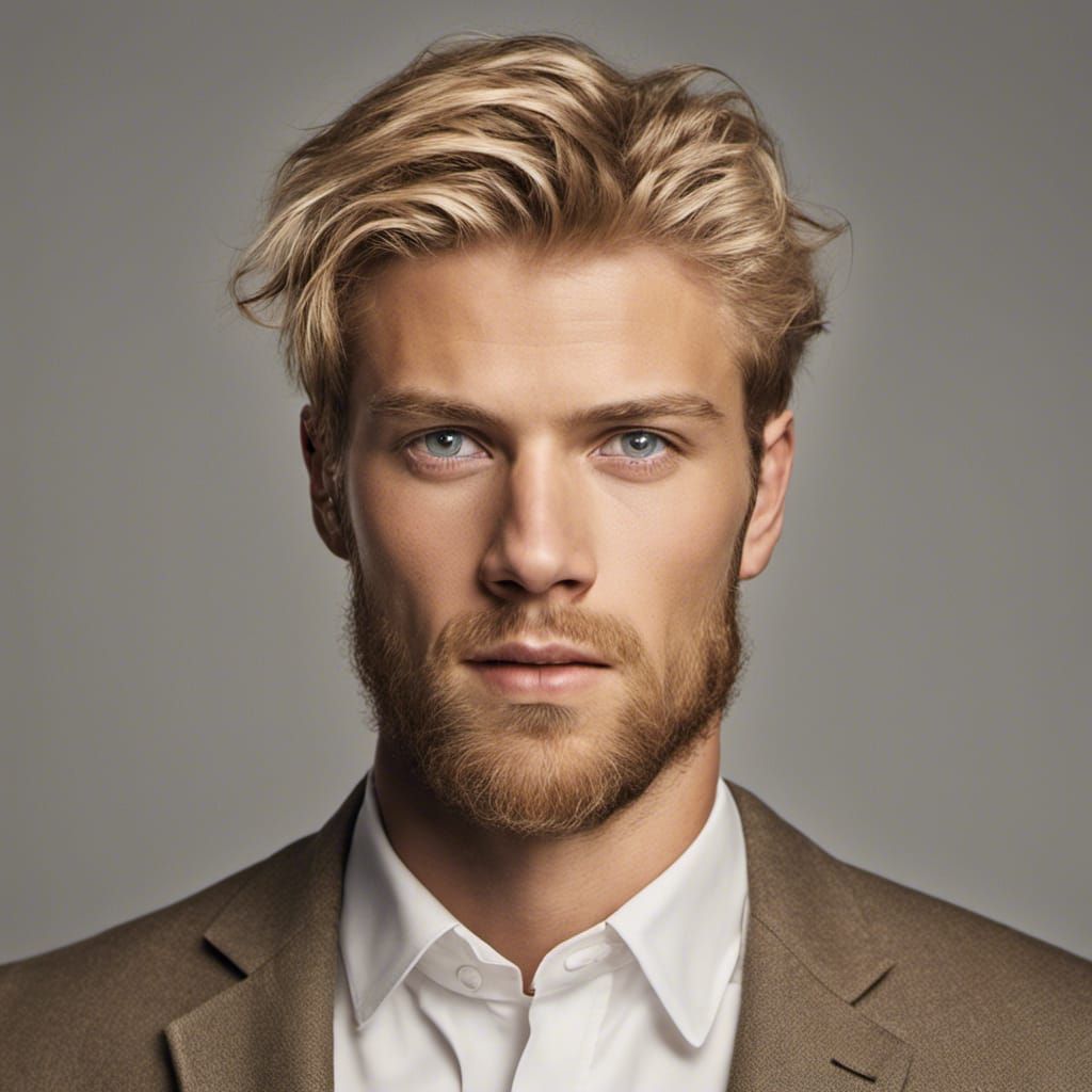 Man Face︲Blonde Classic Full Beard's Code & Price - RblxTrade