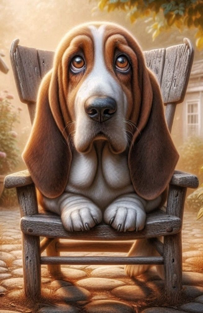 Romo is Sitting on a Chair 🐶🐶😁