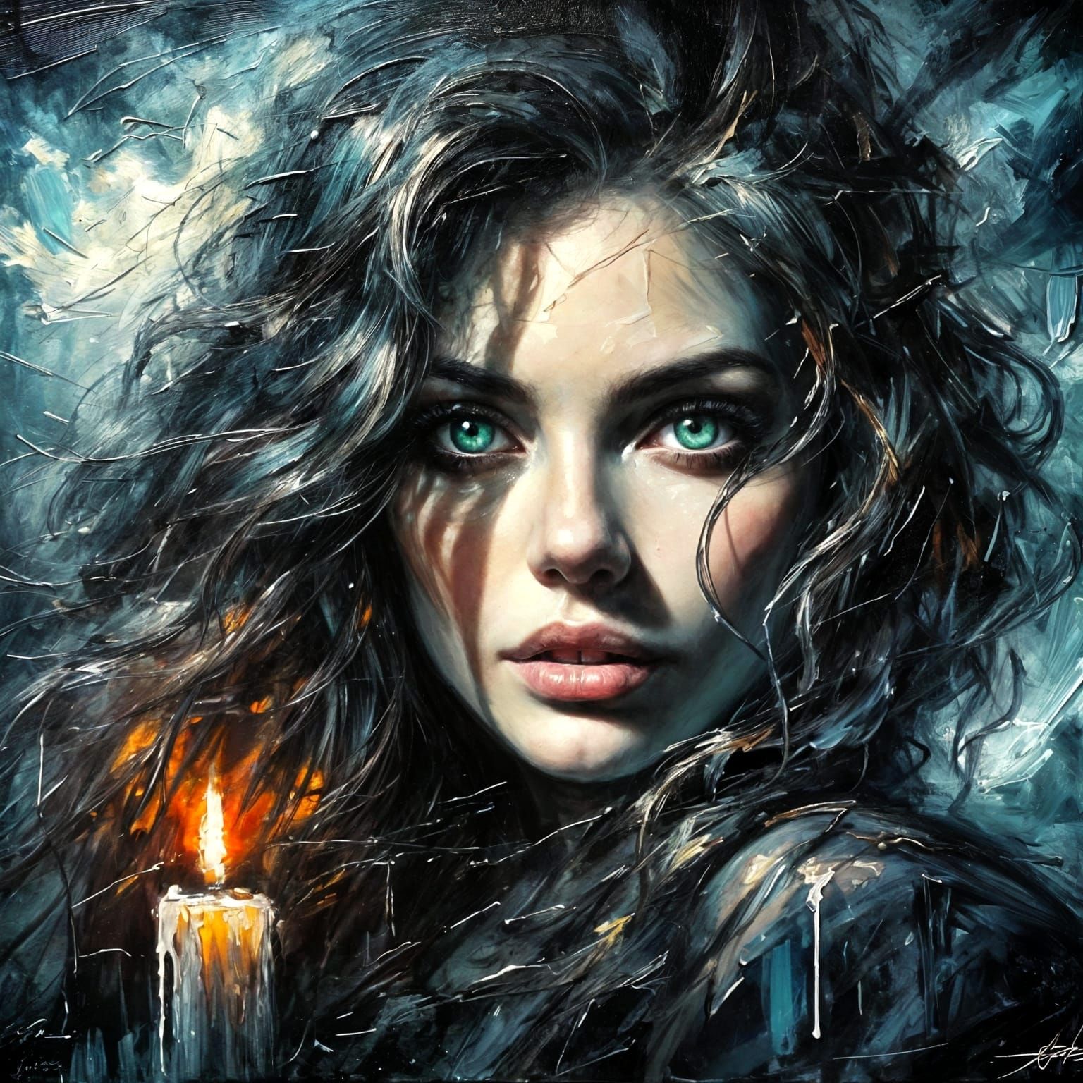 Green eyes  by @Michida