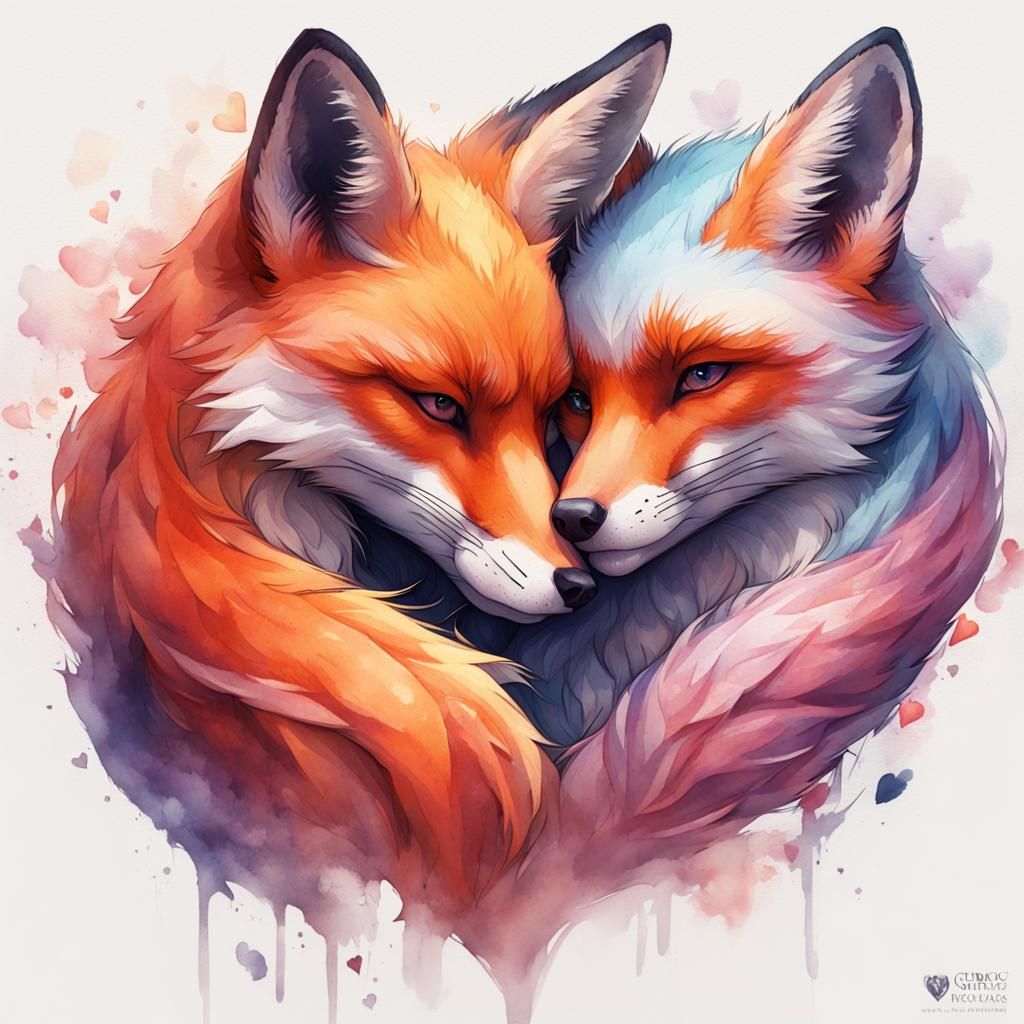 Foxy love  by @strangemagic66