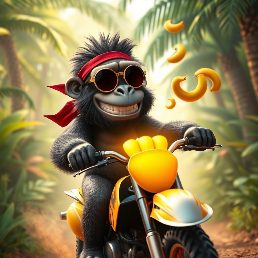 Gorilla Joyride Through Jungle Paradise