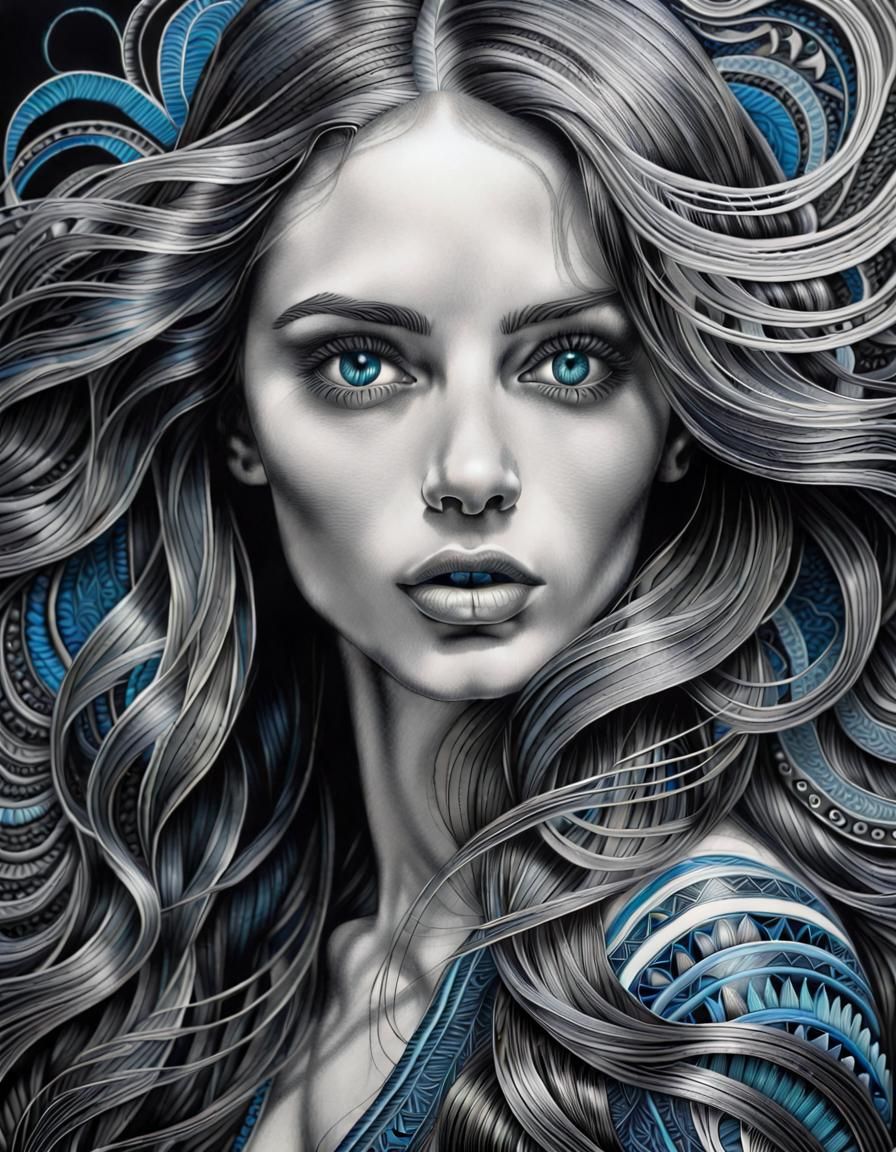 Blue Hues AI Generated Artwork NightCafe Creator