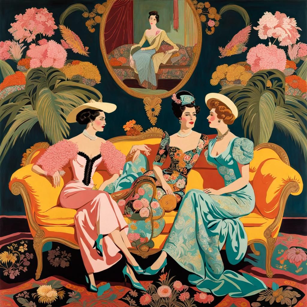 Pastel Palette, Floral Motifs and Patterns (Illustration)  by @Sonnet-Soprano