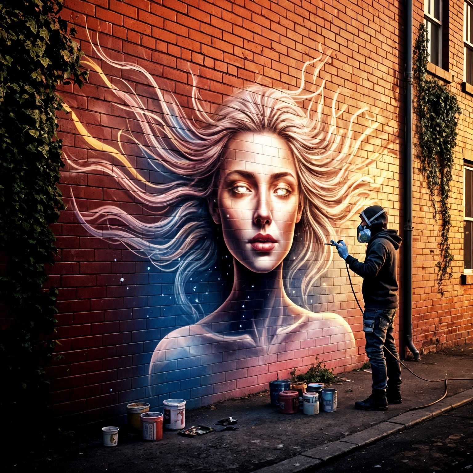 Airbrush portrait  by @photon