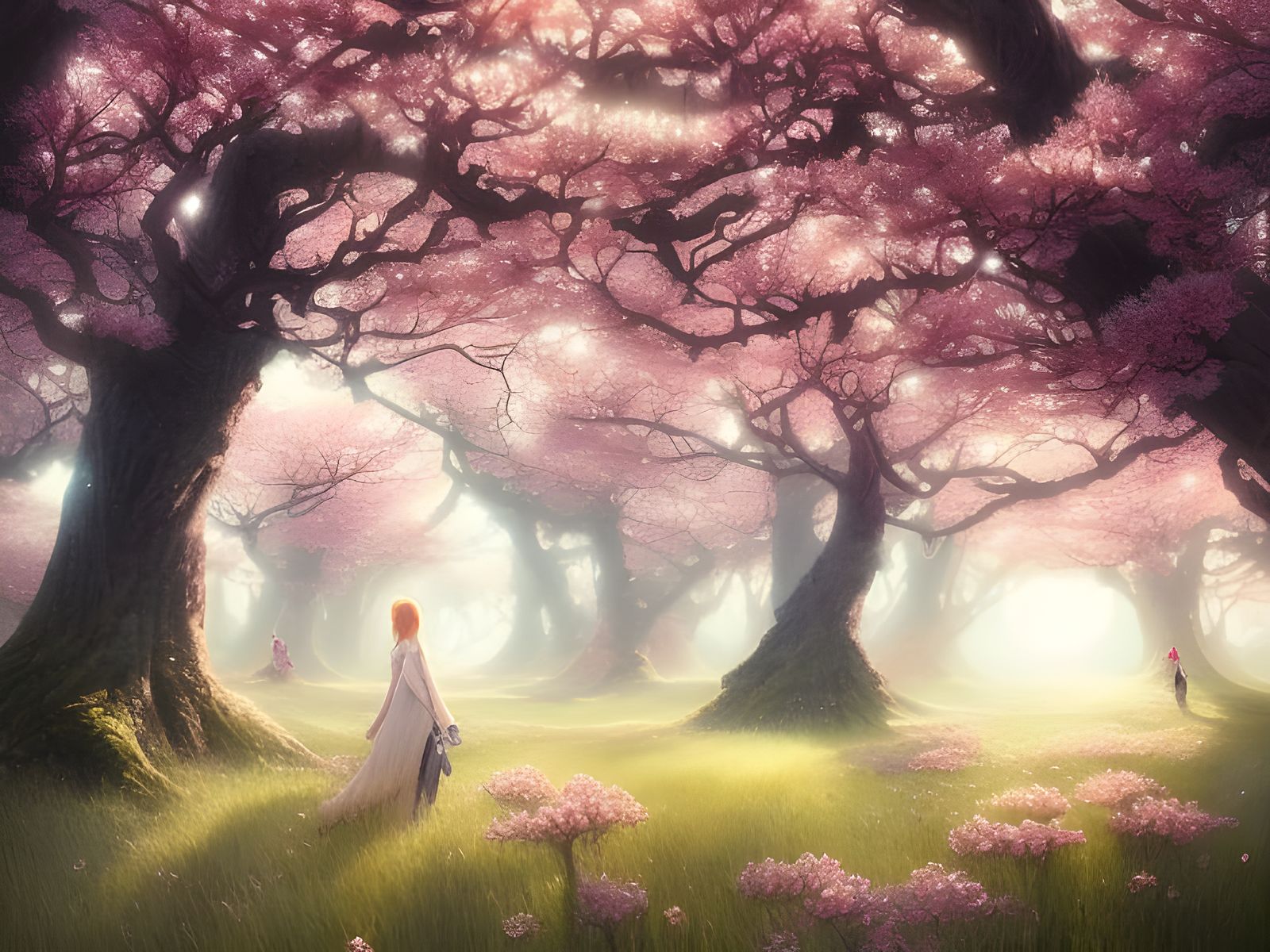 Cherry Blossom Trees  by @abc