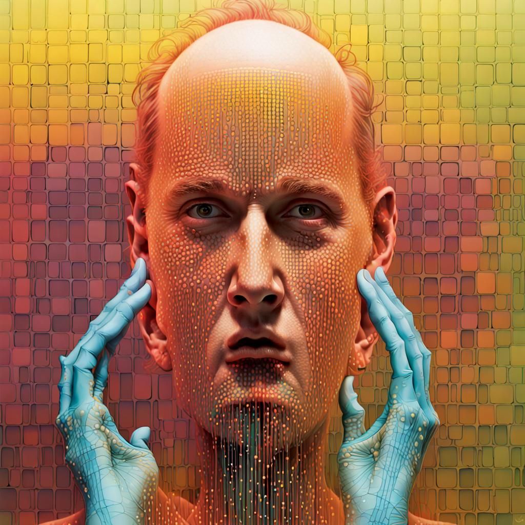 Surreal Transformation: Dreamlike Technicolor X-Ray Art