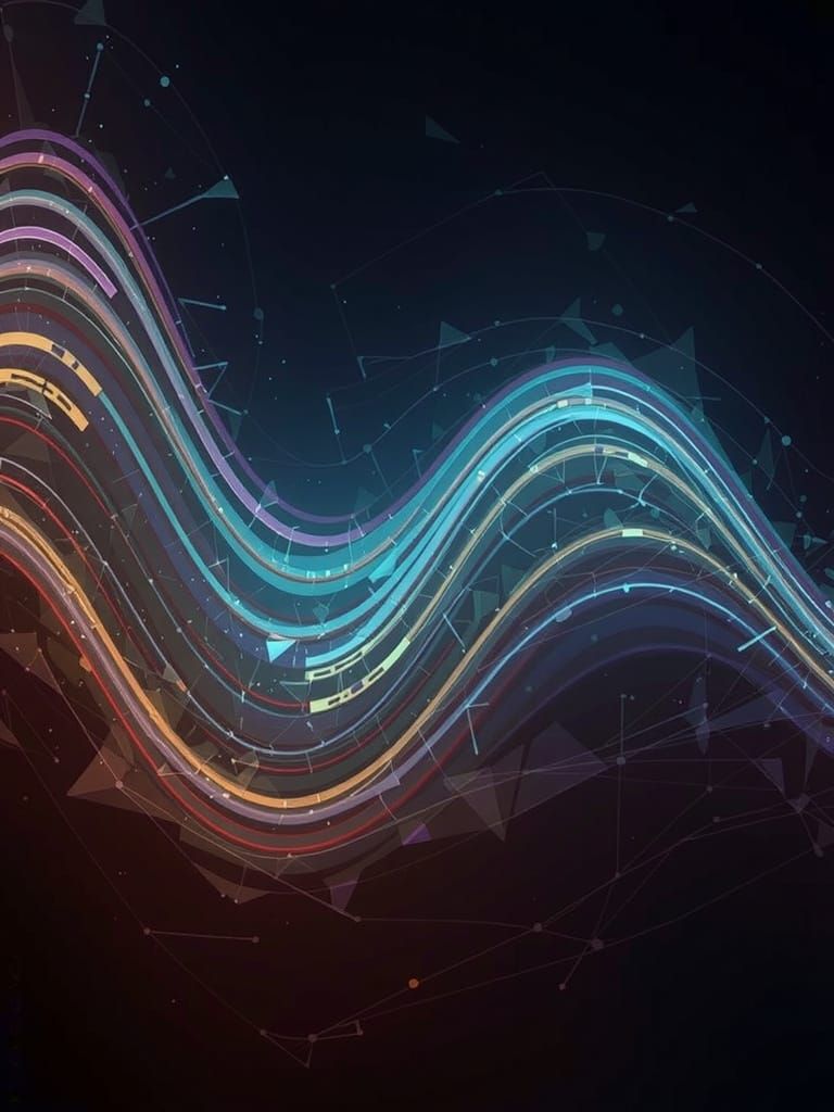 Vibrant Candy Wave in Neo-Impressionist Oil Painting Style