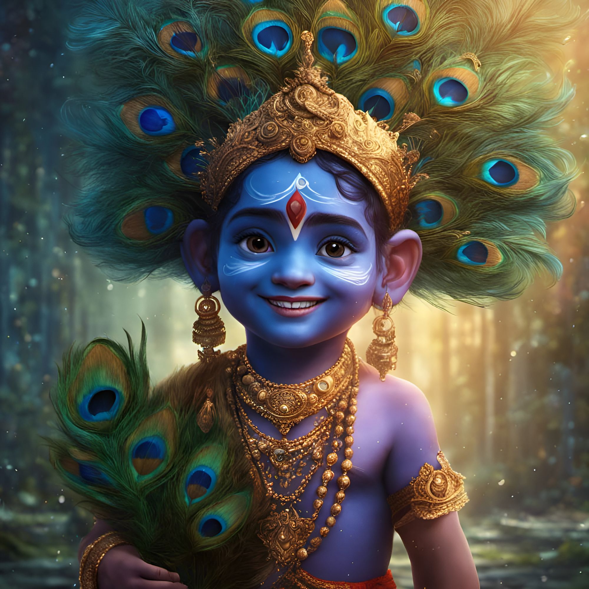 🔥 Black God Krishna Face Wallpaper Full HD Download | MyGodImages