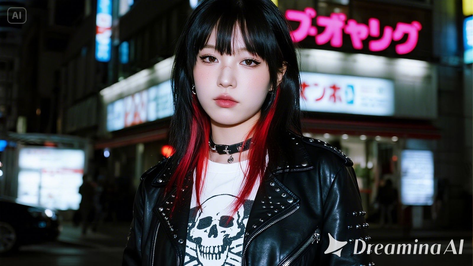 punk gyaru girl in Okinawa, Shibuya and Harajuku style