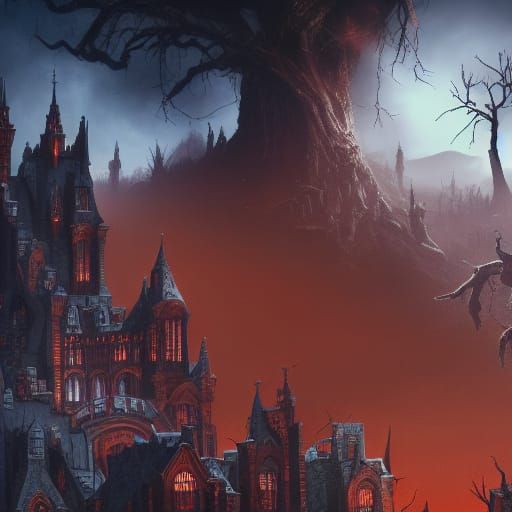 Fright Night Movie Poster detailed matte painting, deep colo...