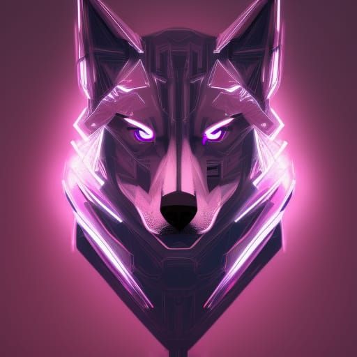 Cyberwolf 1 - Ai Generated Artwork - Nightcafe Creator