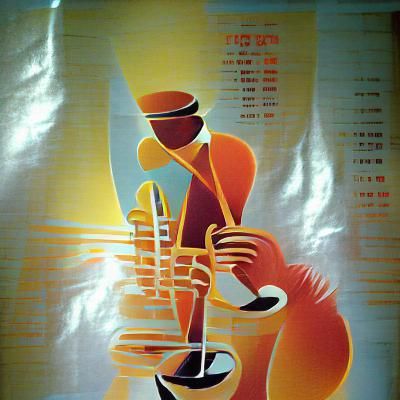 Vintage jazz poster